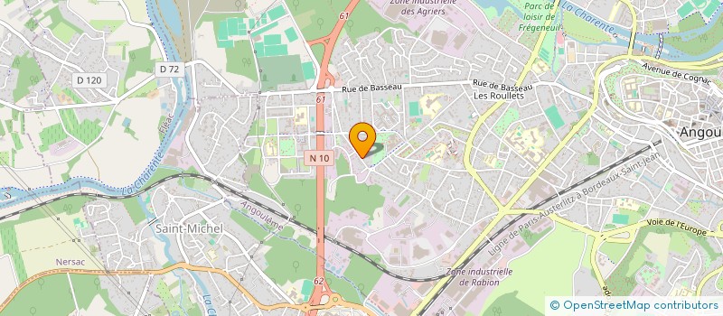 localisation de l'entreprise BATIPLUS à ANGOULEME