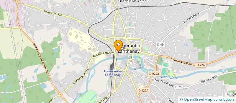localisation de l'entreprise BATIPLUS  ROMORANTIN-LANTHENAY