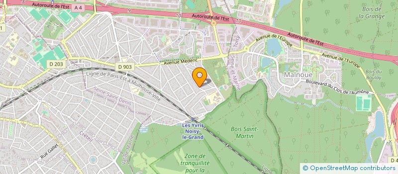 localisation de l'entreprise BATIPLUS à NOISY-LE-GRAND