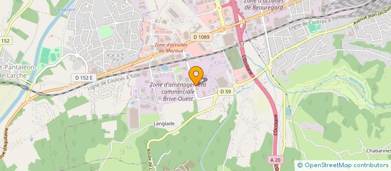 localisation de l'entreprise BATIPLUS MATERIAUX à BRIVE-LA-GAILLARDE