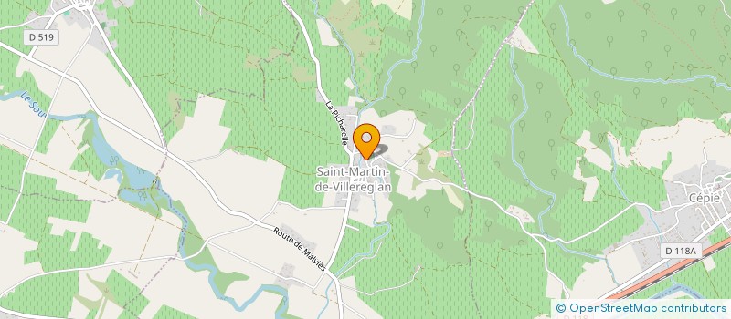 localisation de l'entreprise BATIPOLE ENERGIE  SAINT-MARTIN-DE-VILLEREGLAN