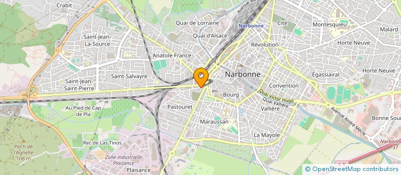 localisation de l'entreprise BATIPOLY  NARBONNE