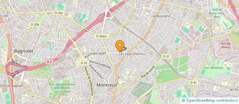 localisation de l'entreprise BATIPOU à MONTREUIL