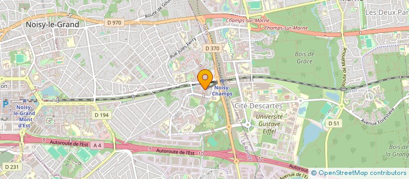 localisation de l'entreprise BATIPREM93 à NOISY-LE-GRAND