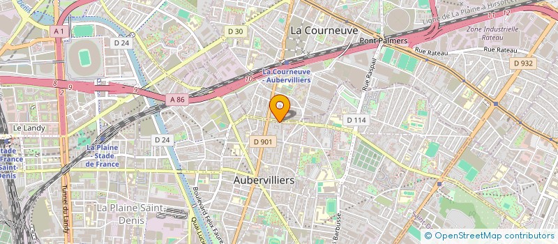 localisation de l'entreprise BATIPRESTA à AUBERVILLIERS