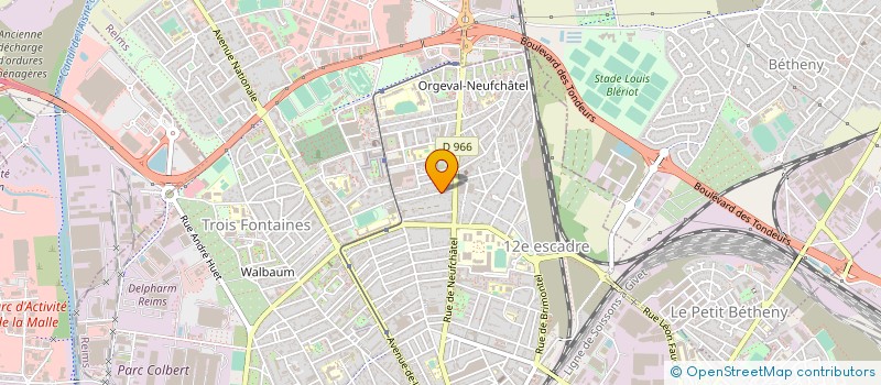 localisation de l'entreprise BATIPRESTA à REIMS