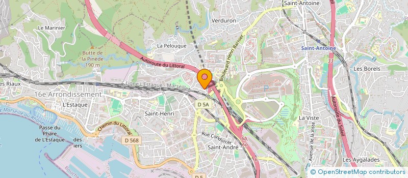 localisation de l'entreprise BATIPRESTO à MARSEILLE