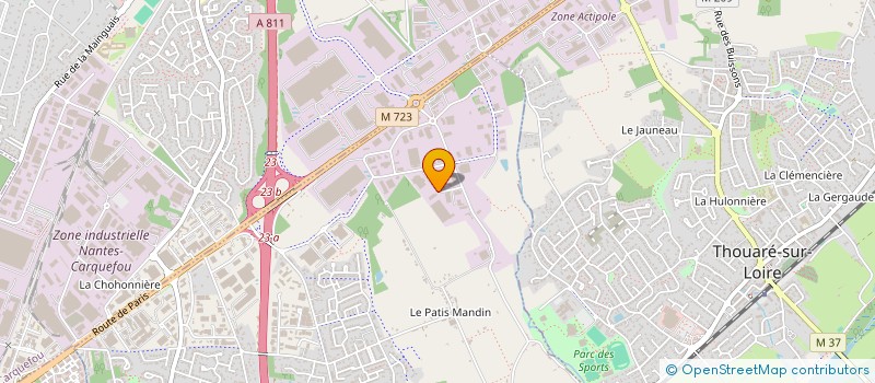 localisation de l'entreprise BATIPRINT 3D à SAINTE-LUCE-SUR-LOIRE