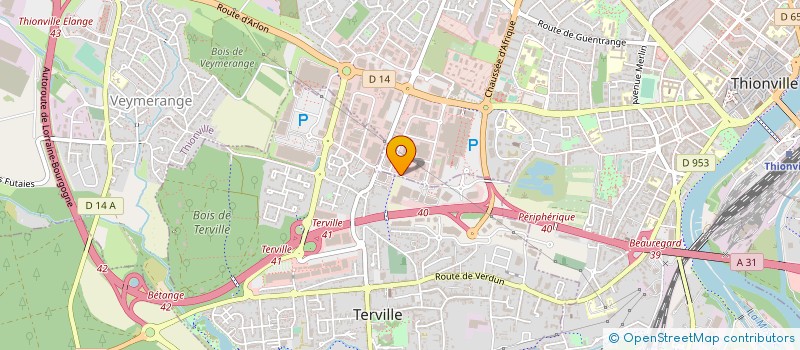 localisation de l'entreprise BATIPRO à THIONVILLE