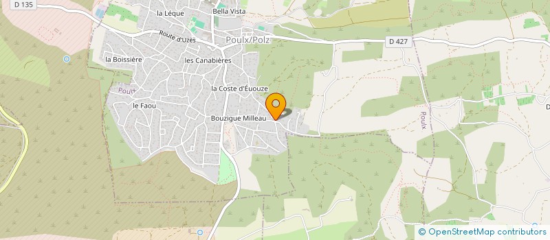 localisation de l'entreprise BATIPRO  POULX