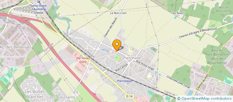 localisation de l'entreprise BATIPRO à PIERRELAYE