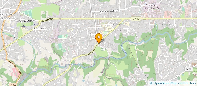 localisation de l'entreprise BATIPRO  CRAPONNE