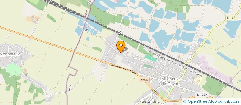 localisation de l'entreprise BATIPRO  VILLENEUVE-LA-GUYARD