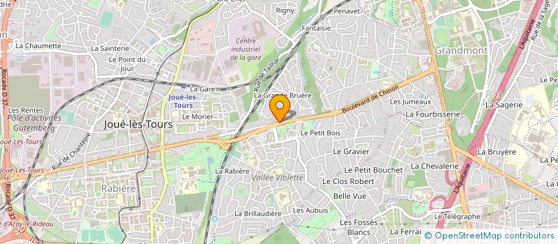 localisation de l'entreprise BATIPRO BERTHAULT à CHAMBRAY LES TOURS