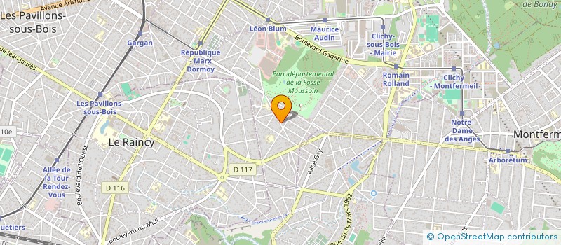 localisation de l'entreprise BATIPRO PF à CLICHY-SOUS-BOIS