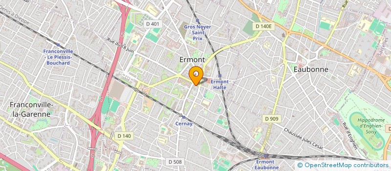 localisation de l'entreprise BATIPRO SERVICES à ERMONT