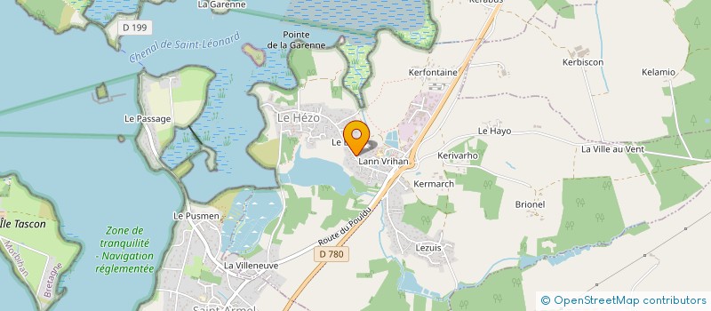 localisation de l'entreprise BATIPROJECT  LE HEZO