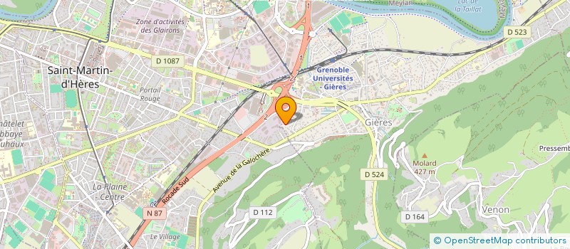 localisation de l'entreprise BATIPROMO  GIERES