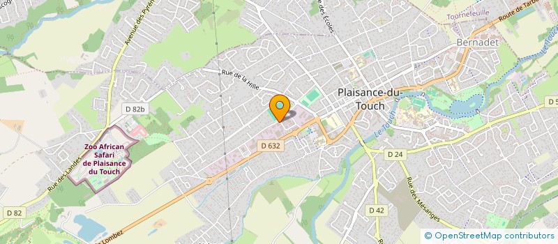 localisation de l'entreprise BATIPROSUD 25  PLAISANCE-DU-TOUCH