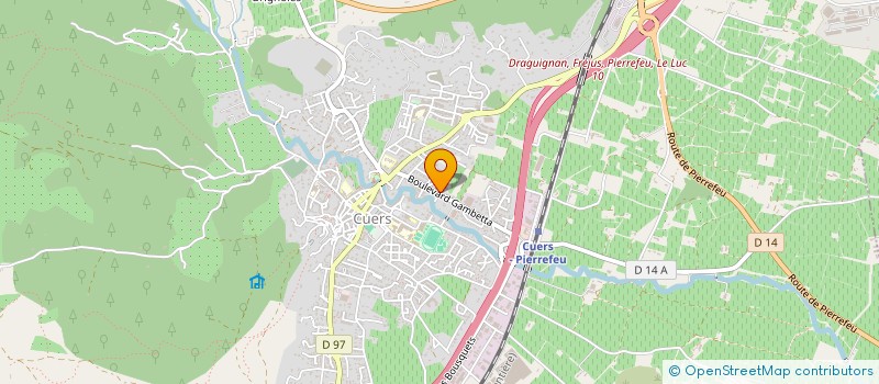 localisation de l'entreprise BATIPROVENCE83 à CUERS