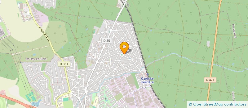 localisation de l'entreprise BATIQUALI à OZOIR-LA-FERRIERE