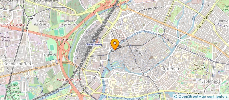 localisation de l'entreprise BATIR CRU à STRASBOURG