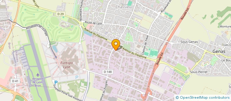 localisation de l'entreprise BATIR DIFFUSION  CHASSIEU