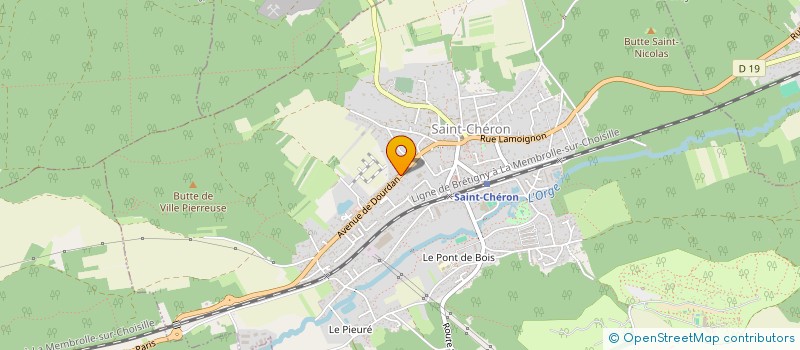 localisation de l'entreprise BATIR ENSEMBLE  SAINT-CHERON