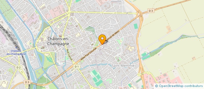 localisation de l'entreprise BATIR ENSEMBLE ( B.E )  CHALONS-EN-CHAMPAGNE