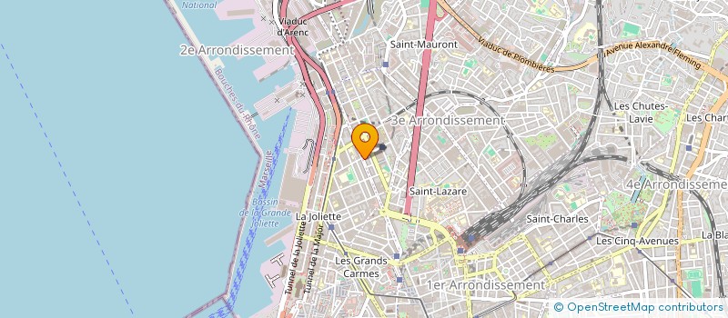 localisation de l'entreprise BATIR ET AGIR NET  MARSEILLE