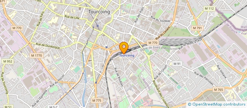 localisation de l'entreprise BATIR ET RENOVER  TOURCOING