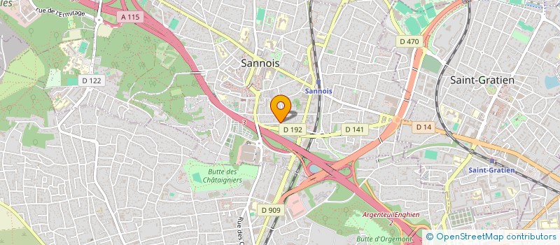 localisation de l'entreprise BATIR EUROPE à SANNOIS
