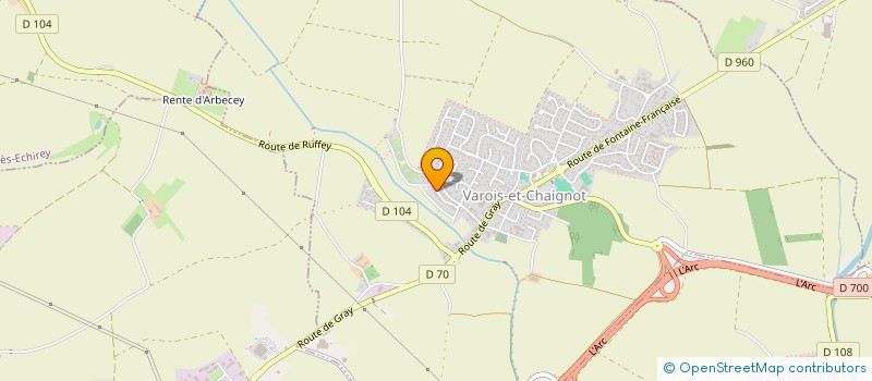 localisation de l'entreprise BATIR-IMMO  VAROIS-ET-CHAIGNOT