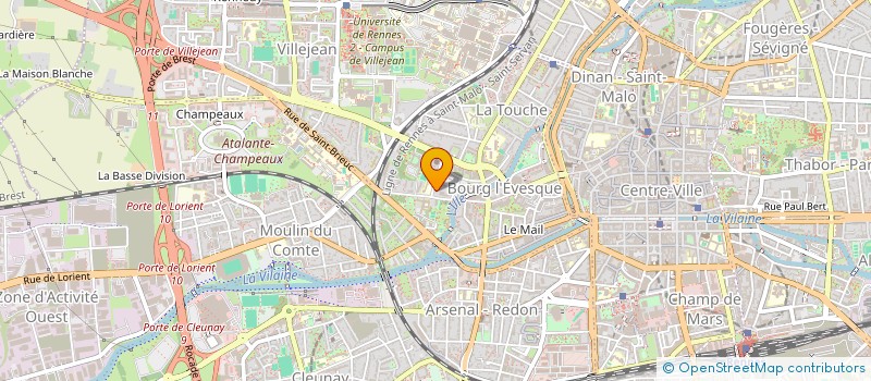 localisation de l'entreprise BATIR L'AVENIR ENSEMBLE  RENNES