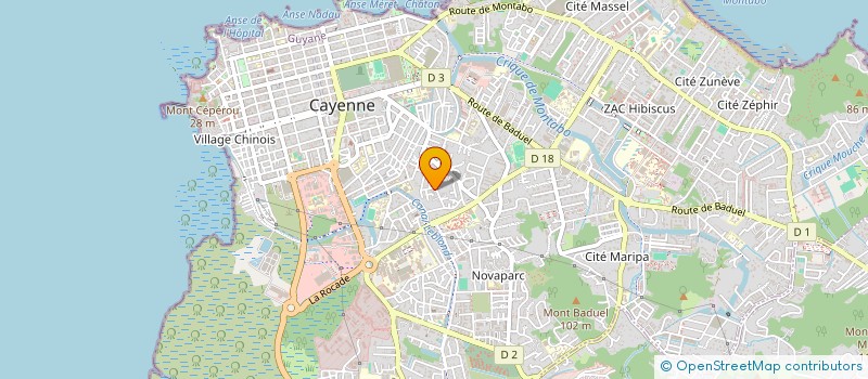 localisation de l'entreprise BATIR POUR VOUS  CAYENNE