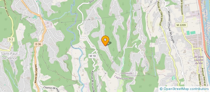 localisation de l'entreprise BATIR SEREIN  LA GAUDE