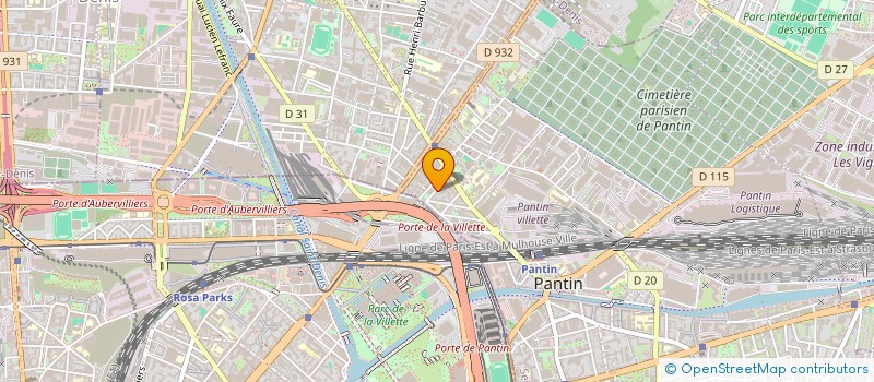 localisation de l'entreprise BATIRAMA  PANTIN