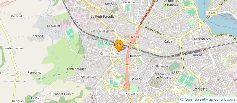 localisation de l'entreprise BATIRAV 56 à LORIENT