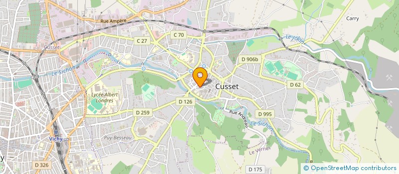 localisation de l'entreprise BATIREM à CUSSET