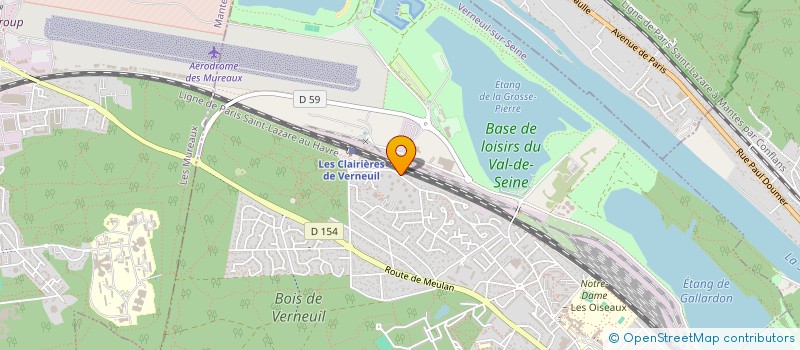 localisation de l'entreprise BATIRENO à VERNEUIL-SUR-SEINE