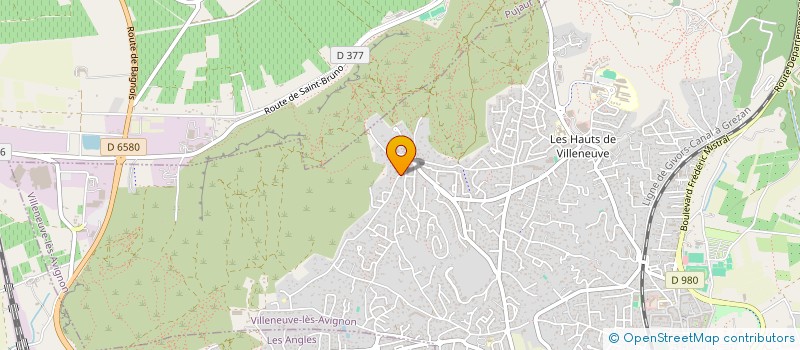 localisation de l'entreprise BATIRENOV  VILLENEUVE LES AVIGNON