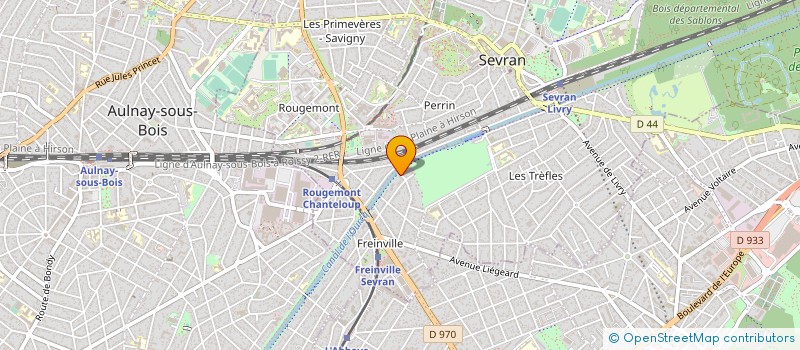 localisation de l'entreprise BATIRENOV à SEVRAN