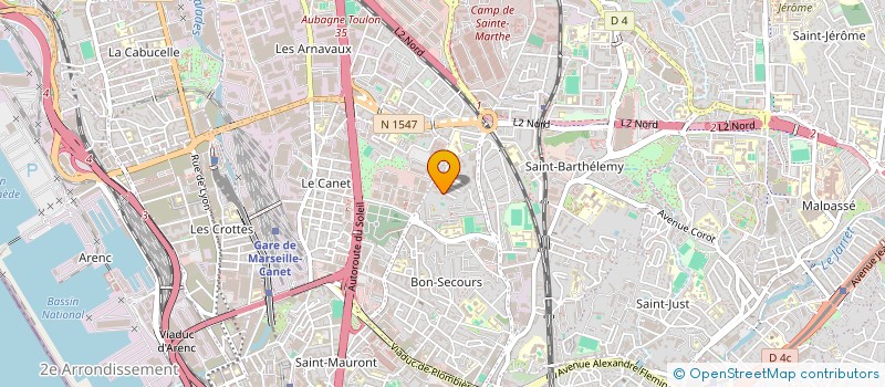localisation de l'entreprise BATIRENOV à MARSEILLE