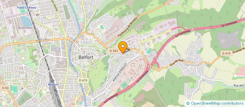 localisation de l'entreprise BATIRENOV SARL à BELFORT