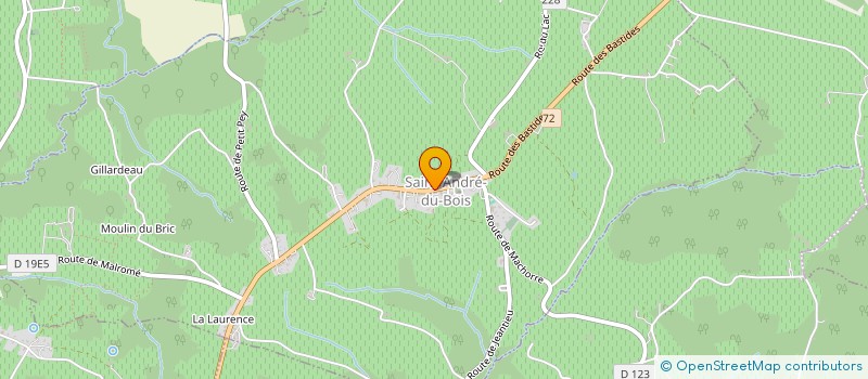 localisation de l'entreprise BATIRENOV33  SAINT-ANDRE-DU-BOIS