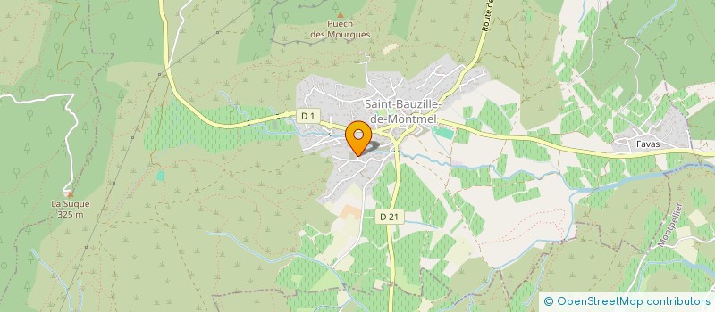 localisation de l'entreprise BATIRESSENCE à SAINT-BAUZILLE-DE-MONTMEL
