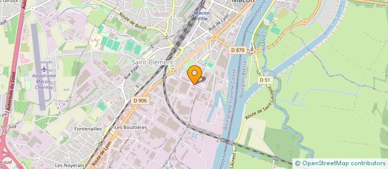 localisation de l'entreprise BATIREV à MACON