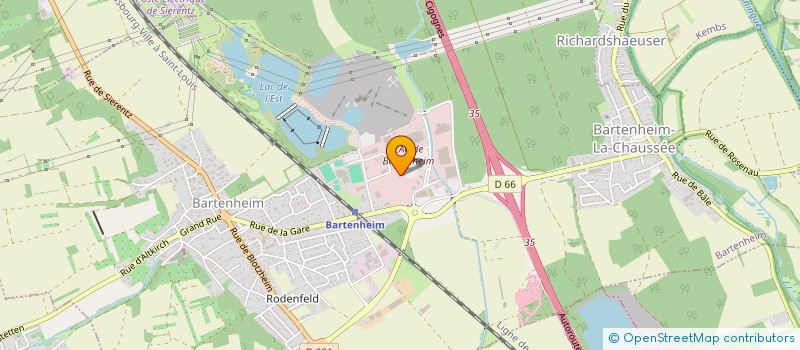 localisation de l'entreprise BATIRHIN  ATTENSCHWILLER