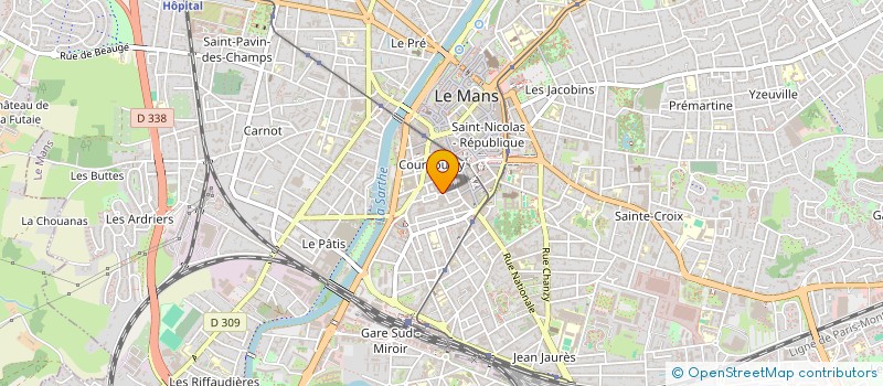 localisation de l'entreprise BATIRO à LE MANS