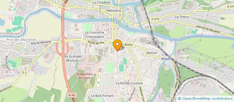 localisation de l'entreprise BATIROC à CHARLEVILLE-MEZIERES